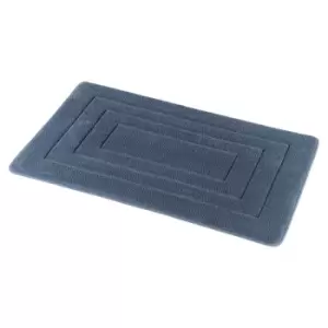 Image of Showerdrape Academy Memory Foam Bath Mat - Slate Blue