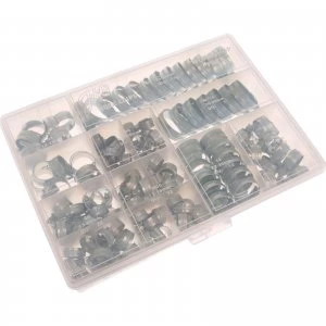 image of Jubilee 143 Piece Zinc Plated Hose Clip Assortment Set