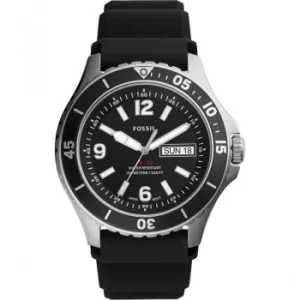 Image of Fossil FB-02 Black Silicone Watch