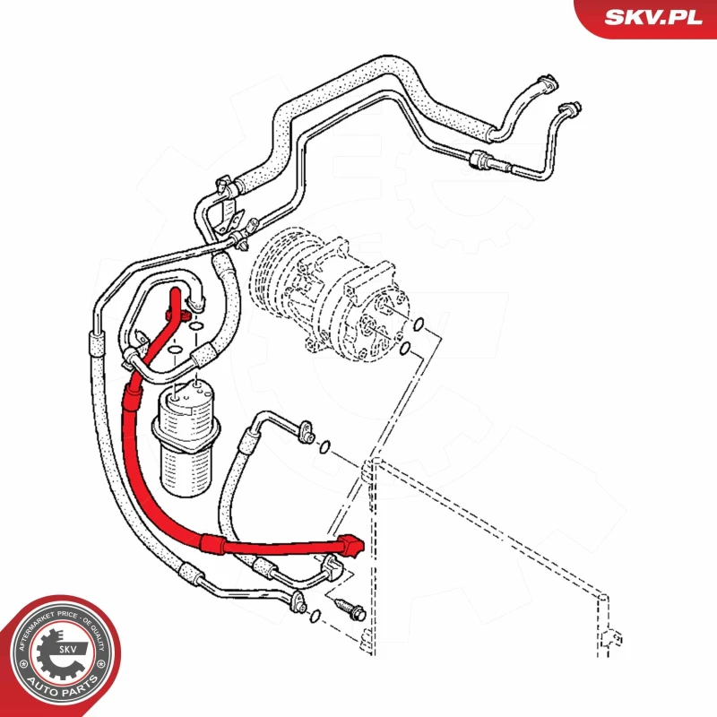 Image of ESEN SKV High Pressure Line, air conditioning ESEN SKV 43SKV543