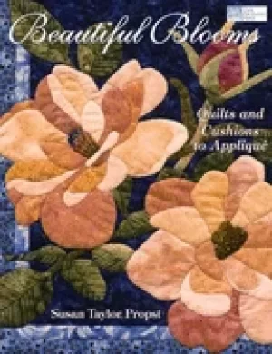 Image of beautiful blooms quilts and cushions to applique