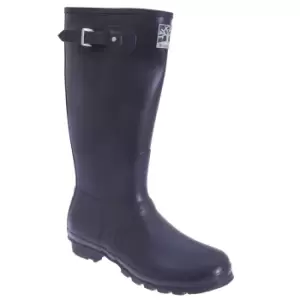 Image of Woodland Unisex Quality Strap Regular Wellington Boots (5 UK) (Navy Blue)