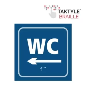 Image of Wc Arrow Left - Taktyle (150 x 150mm)