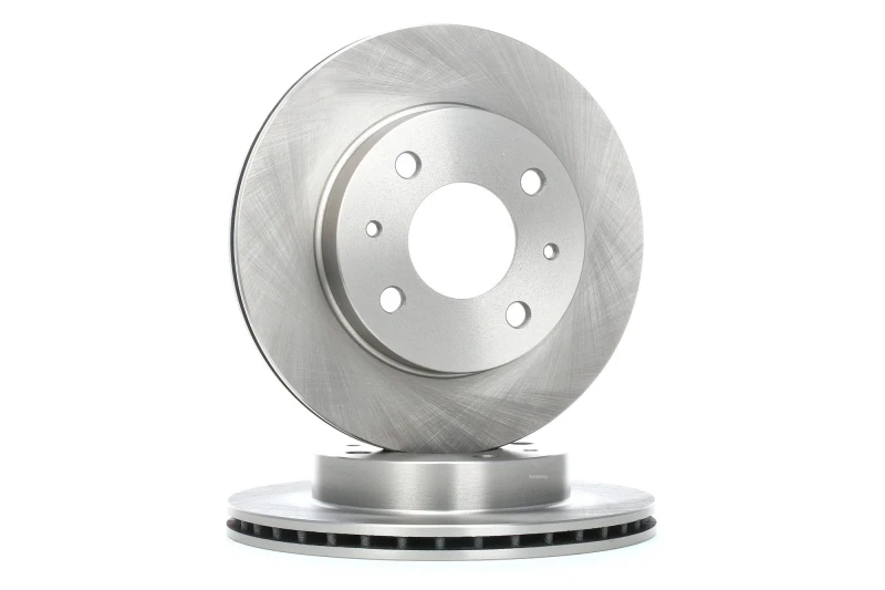 Image of RIDEX 82B0579 Brake disc Front Axle, Vented, Cast Iron, Uncoated, Untreated, without bolts/screws Cast Iron Brake Disc (82)
