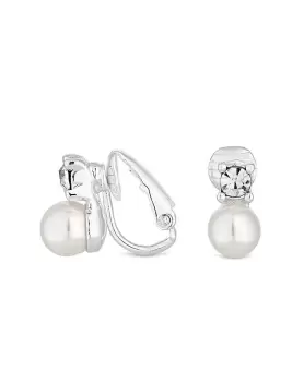 Image of Jon Richard Pearl Crystal Earrings