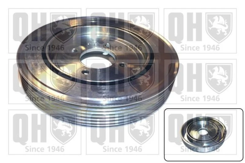 Image of QUINTON HAZELL Crankshaft pulley QUINTON HAZELL QCD6