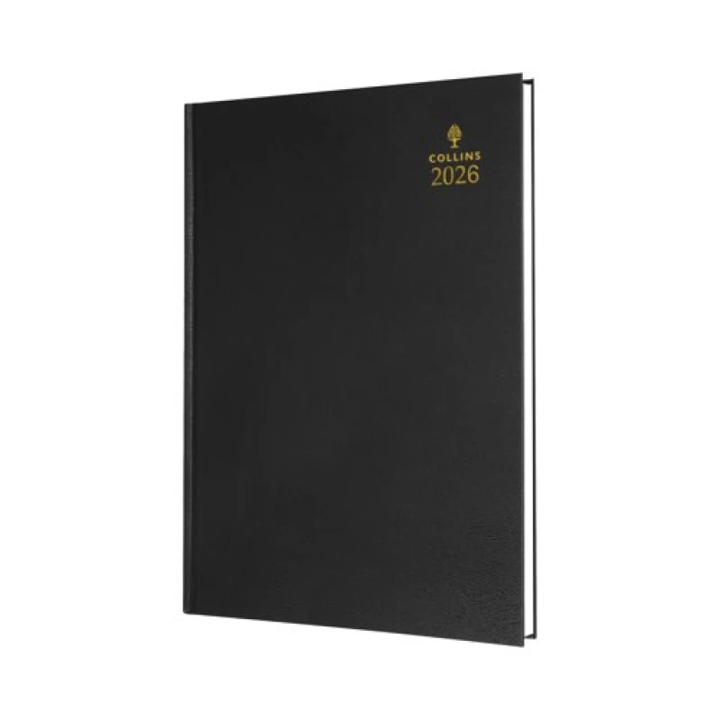 Image of Collins Desk Diary Day Per Page A4 Black 2026 44-99.26