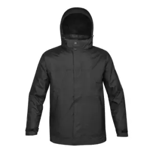Image of Stormtech Mens Fusion 5 In 1 System Parka Hooded Waterproof Breathable Jacket (4XL) (Black)