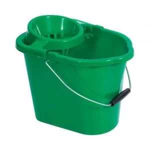 Image of Oval Mop Bucket 12 Litre Green 123958