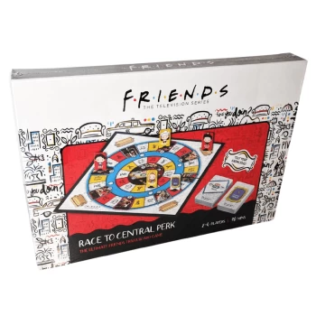 Image of Friends Trivia Race To Central Perk Board Game - New And In Stock - Board Games - Christmas Stocking Fillers And Gifts