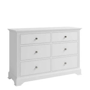 Image of Bingley 6 Drawer Chest Of Drawers - White