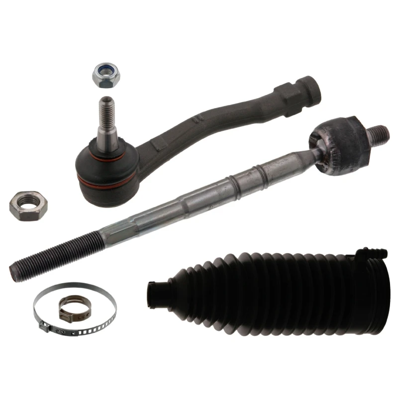 Image of FEBI BILSTEIN 44934 Tie Rod Front Axle Left, with nuts, with bellow Rod Assembly (284)