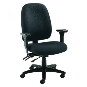 Image of Avior Snowdon Heavy Duty High Back Chair With Lumbar Support Charcoal