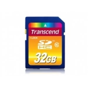 Image of Transcend 32GB Secure Digital High Capacity Class 10 Flash Card TS32GSDHC10
