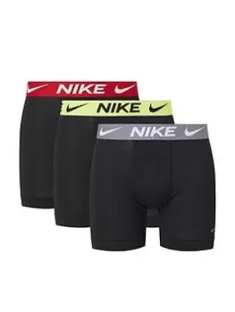 Image of Nike Underwear Dri-FIT Advance Micro 3 Pack Boxer Briefs - Black, Size S, Men