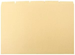 Image of Q Connect Tabbed Folder Foolscap - 100 Pack