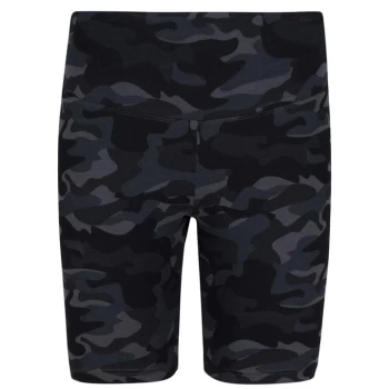 Golddigga Waisted Cycle Shorts Womens - Black Camo