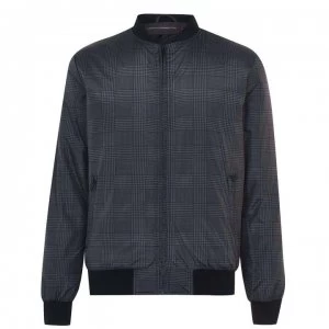 Image of French Connection Connection Check Jacket Senior - Marine/Blk/Chec