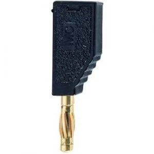 Image of Straight blade plug Plug straight Pin diameter 4mm Black Staeu