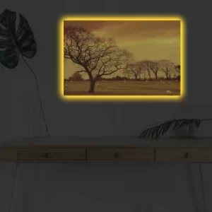 Image of 4570DHDACT-047 Multicolor Decorative LED Lighted Canvas Painting