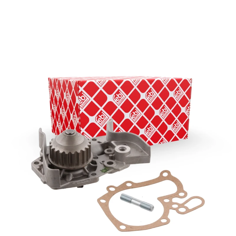 Image of FEBI BILSTEIN 21237 Water pump Number of Teeth: 20, Cast Aluminium, with studs, with gasket/seal Cast Aluminium Water Pump (1260)