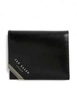 Image of Ted Baker Coral Leather Credit Card Holder - Black, Men