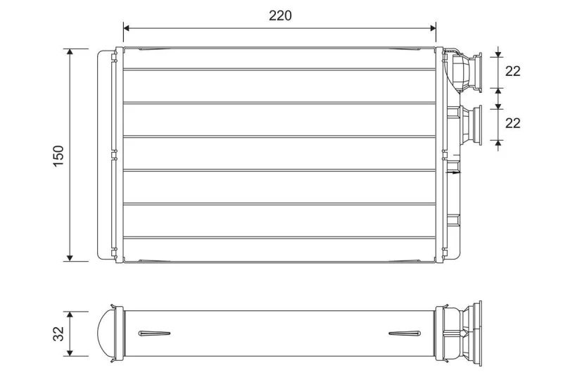 Image of Heater matrix VALEO 811652