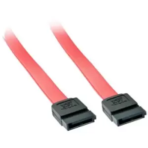 image of LINDY Hard drives Cable [1x SATA plug 7-pin - 1x SATA plug 7-pin] 0.50 m Red