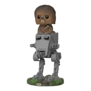 image of Star Wars Chewbacca in AT-ST Pop Deluxe Vinyl Figure