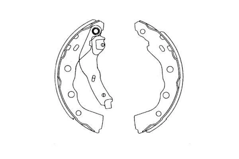 Image of KAVO PARTS Brake Shoe Set KAVO PARTS KBS-6415