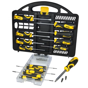 image of Stanley 34 Piece Screwdriver Set with Carry Case