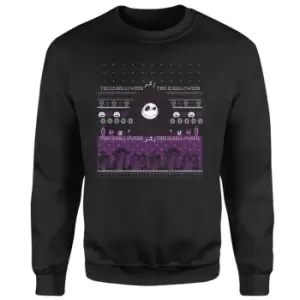Image of Disney This Is Halloween Christmas Jumper - Black - 5XL