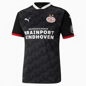 image of PUMA Psv Eindhoven Third Replica Mens Jersey, Black/High Risk Red, size Large, Clothing