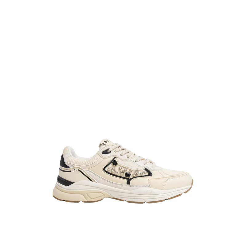 Image of Pepe Jeans Womens Sneakers Pepe Jeans Dave Knit Blanc Female 40