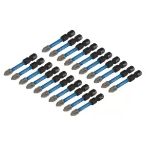 Image of Draper Expert 05697 20pc PH Type Impact Screwdriver Bits, No. 2 x 50mm, 1/4" Hex