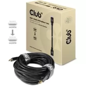 image of club3D HDMI Cable HDMI-A plug, HDMI-A plug 15m Black CAC-2314 Flame-retardant HDMI cable