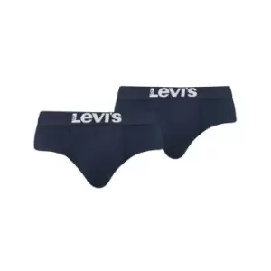 image of Levis Pack Solid Briefs - Blue