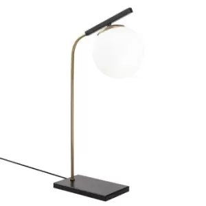 Image of Model 15 Deco Globe Table lamp Black and Golden