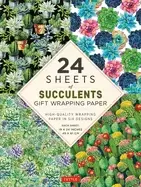 Image of succulents gift wrapping paper 24 sheets 18 x 24 45 x 61cm wrapping pape