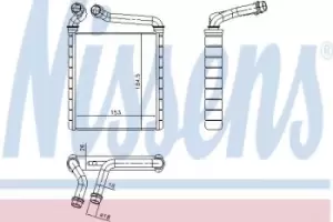 Image of Nissens Radiator Heat Matrix 73979
