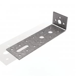 Image of Wickes Galvanised Adjustable Angle Bracket 140x35x40mm