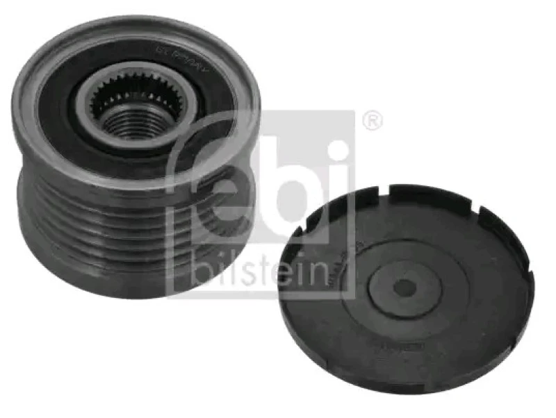 Image of FEBI BILSTEIN 49516 Freewheel Clutch Width: 40mm, with lid Freewheel Clutch,alternator (1390)