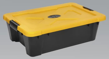 image of Sealey APB27 Composite Stackable Storage Box with Lid 27ltr