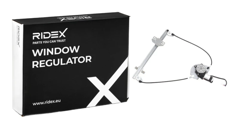 Image of RIDEX 1561W0410 Window regulator Left, Operating Mode: Electric, with electric motor Window Winder (1561)