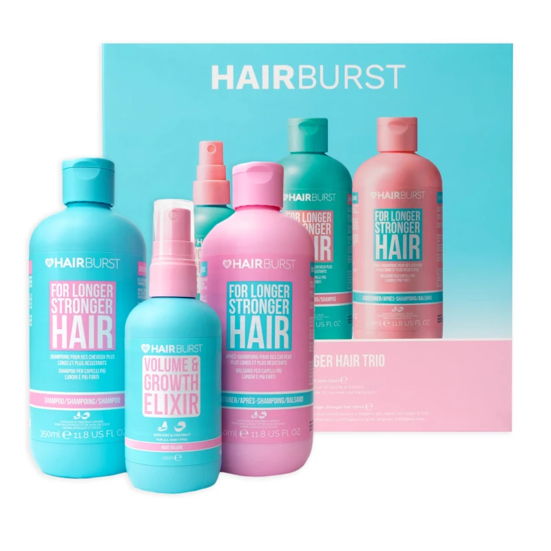 Image of Hairburst Original Trio Bundle - Shampoo 350ml - Conditioner 350ml - Elixir Spray 12ml