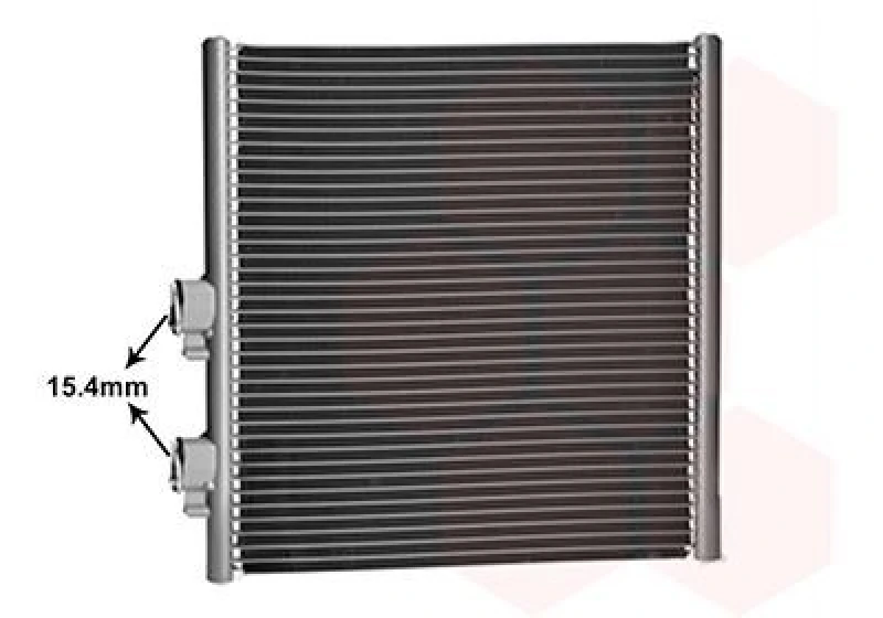 Image of VAN WEZEL Air conditioning condenser VAN WEZEL 74015708