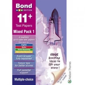 Image of Bond 11+ Test Papers Mixed Pack 1 Multiple Choice by Andrew Baines Paperback