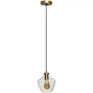 image of Glass Pendant Ceiling Light Fitting - No Bulb - 0