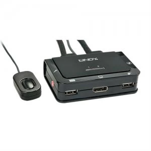 image of Lindy 42343 KVM switch Black