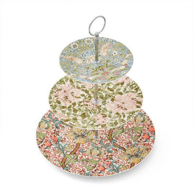 Image of Morris & Co 3 Tier Cake Stand Mixed Design